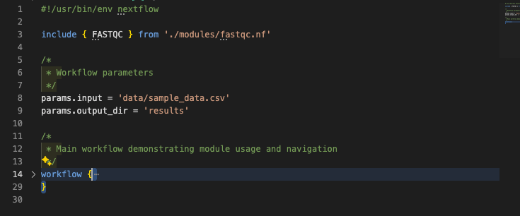 Dobramento de código